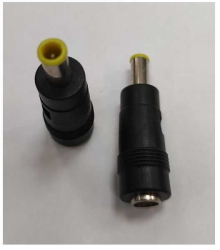 Mufa adaptoare alimentare DC 2.5x5.5 mm mama la 5.5x1.1 mm cu Pin in interior tata 