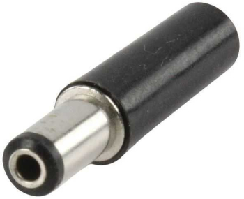 Mufa alimentare DC tata 2.1x5.5x9.5 mm cu protector cablu 
