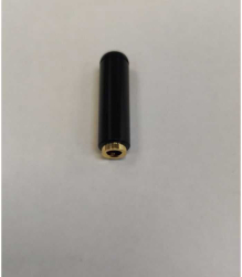 Mufa mama JACK 3.5 mm 4Pini 4 Contacte metal negru cu aurit carcasa slim 