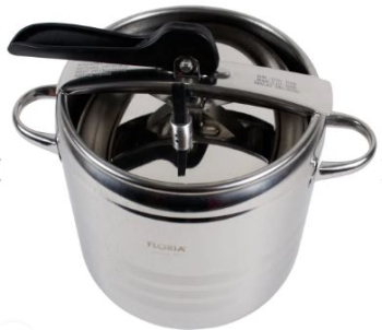 Oala inteligenta sub presiune inox cu capac 7L 