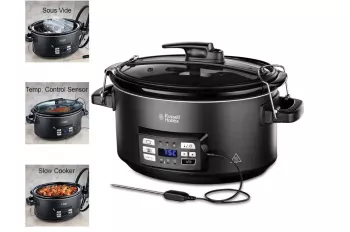 Oala Pentru Gatit Lent Russell Hobbs 25630-56 termometru inclus negru - RESIGILAT 