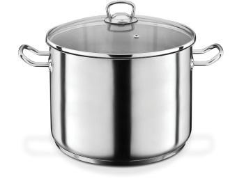 Oala profesionala mare GSW pentru supa paste otel inoxidabil 28 cm 15 litri - RESIGILAT 