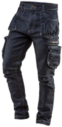 Pantaloni de lucru tip blugi cu 5 buzunare model Denim marimea L/52 NEO
