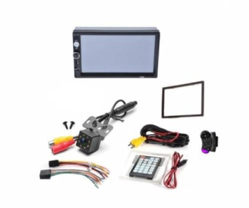 Player KlaussTech Auto Mp5 dvd Navigatie MirrorLink Display Touchscreen 7 Inch Functie Bluetooth Slot Usb microsd 