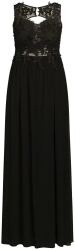 Rochie lunga dama APART Fashion neagra 40 - OUTLET 