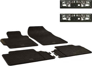 Set Covorase Auto Cauciuc Umbrella Pentru Toyota Auris 2007-2012 Corolla 2007-2013 + Suport Numar Inmatriculare Mega Drive Simplu Set 