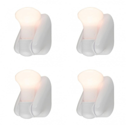 Set De 4 Bec Portabil Klausstech Led Conectivitate Fara Fir Functionabilitate Pe Baterii Montaj Rapid Usor De Folosit Alb 