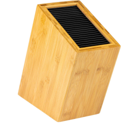 Suport pentru cutite Bloc universal din bambus 20 de fante cu lungimea lamei de pana la 20 cm - RESIGILAT 