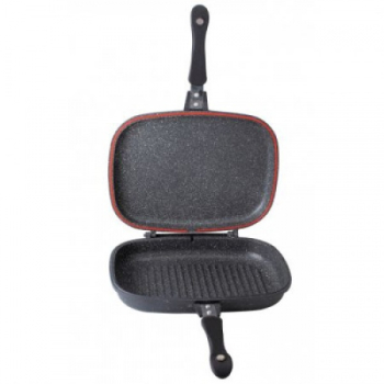 Tigaie dubla ZILAN culoare negru Diametru 30 cm garnitura silicon rezerva 