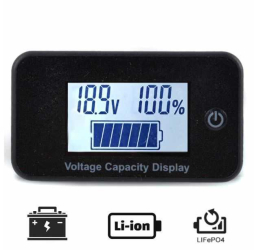 Voltmetru digital 5-100V Voltage Capacity Display 