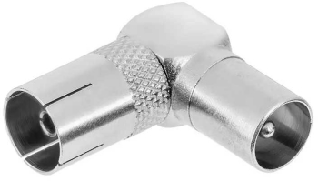 Adaptor 90 grade coaxial mama TV - coaxial tata TV metal ZLA0898 