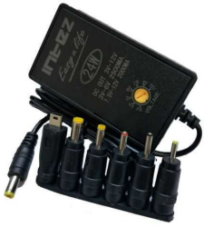 Alimentator retea 230VAC - 3-12V/2A 3V-6V/2500mAh 7.5V-12V/2000mAh 30W +6 mufe afisaj LED rosu KTQD24-312 504 