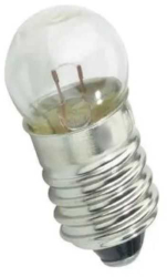 Bec cu filet 4.8V dulie E10 glob rotund 555 