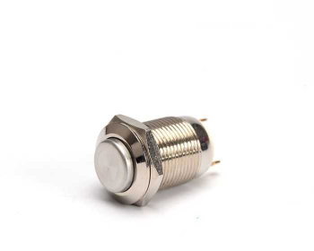 Buton antivandal OFF/ ON 3A/250VAC fara retinere 12mm metal