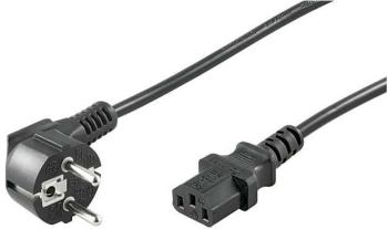 Cablu alimentare PC schuko la IEC320-C13 3m HO3W-F3G 1.00mm2 conductor cupru negru 