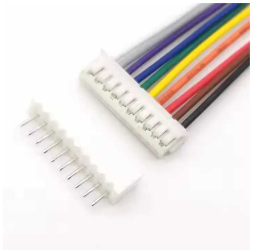 Cablu cu conectori 10pini JST pas 2.54mm mama + tata PCB 