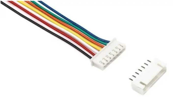 Cablu cu conectori 7pini JST pas 2.54mm mama + tata PCB