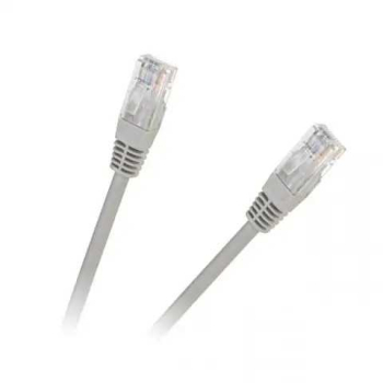 Cablu patchcord retea UTP 0.5m CAT5e 2x RJ45 CCA gri 