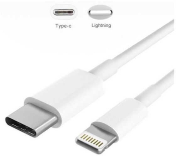 Cablu USB3.1 type C - Apple lightning 1m alb 
