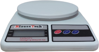 Cantar De Bucatarie Klausstech Digital Suporta 10 Kg Material Din Plastic Alb 