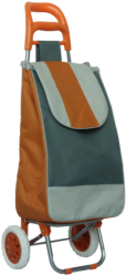 Carucior De Piata Cu 2 Roti Klausstech Capacitate 40l Material Impermeabil Cadru Din Metal Maner Din Plastic Multicolor 