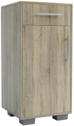 Comoda cu 1 usa si 1 sertar Sani Nika Stejar sonoma 45 x 45 x 90 cm 