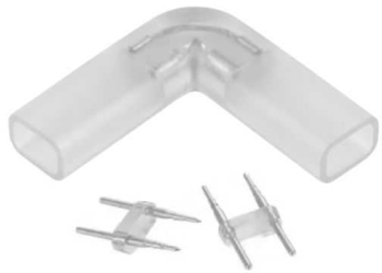 Conector L pentru banda LED flexibila 8mm 230V PS-883 
