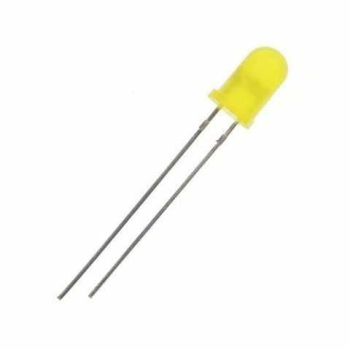 Dioda LED 5mm galben 2VDC 