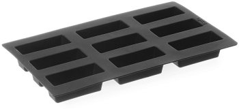 Forma pentru copt din silicon 325x176 mm Hendi cu 9 forme Mini-Cake 80x30x H 33 mm 