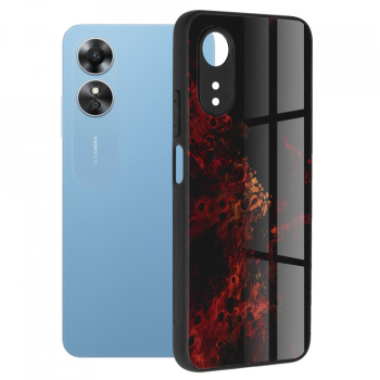 Husa pentru Oppo A17 - Techsuit Glaze Series - Red Nebula 