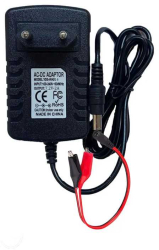 Incarcator 7.2V 2A pentru acumulatori 6V plumb acid/gel cu mufa 2.1x5.5mm + cablu cu crocodili 546
