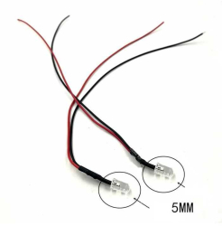 LED 12V 5mm violet cu fire 20 cm 