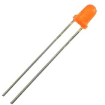 LED 3mm portocaliu 1.9V-2.1V 20mA 
