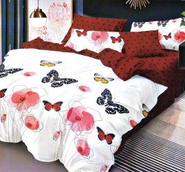 Lenjerie De Pat 2Pxxl Bumbac Finet 4 Piese Cearceaf Pat Clasic 220X230 Cearceaf Pilota 200X220 2 Fete Perna 50X70 Elv4 