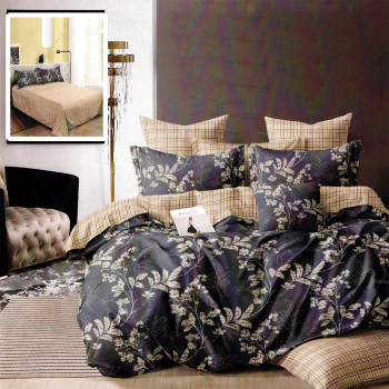 Lenjerie De Pat Finet 6 Piese Cearceaf Pat Clasic Cearceaf Pilota 200X230 2 Fete Perna 50X70 2 Fete Perna 70X70 Extra M366 