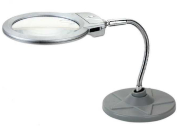 Lupa de birou brat flexibil lumina LED 3x AAA 2-5X ZD-126-1 