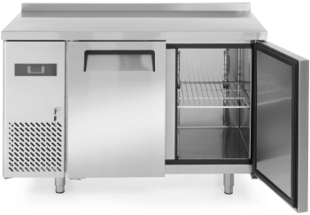 Masa frigorifica profesionala ARKTIC by Hendi Kitchen Line cu 2 usi 220 L 1200x600x H 850 mm Inox -2/8C 300 W 2 rafturi 390x428mm incluse 