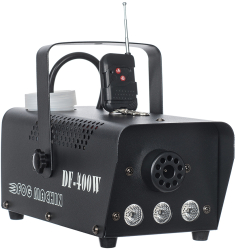 Masina de Fum KlaussTech Putere 400W Telecomanda LED-uri Disco Suport pentru Fixare Negru