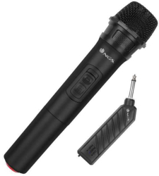 Microfon wireless unidirectional VHF Jack 6.3 mm negru SINGERAIR NGS