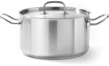Oala profesionala cu capac 15 Lit 32 cm diametru x 19 cm inaltime inox gama Hendi Kitchen Line 