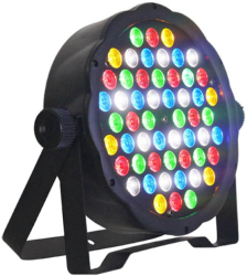 Proiector KlaussTech PAR LED Diverse Culori Functie Sunet Negru 
