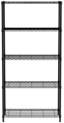 Raft depozitare metalic Hendi 5 polite negru mat 455x910x H 1830mm 