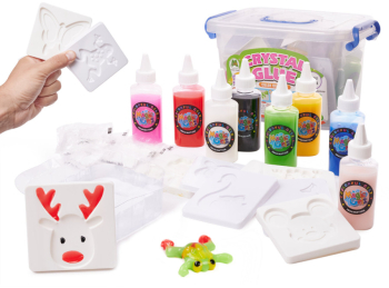 Set creative Glue gel de cristal 3D in cutie de depozitare 26 elemente 
