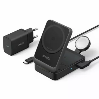 Statie de Alimentare pentru Apple 15W + Incarcator si Cablu Type-C - Anker B2557311 - Black 