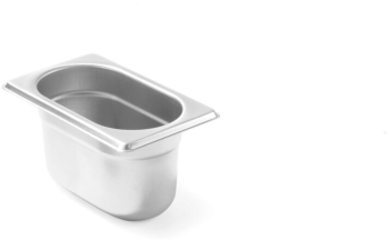 Tava Hendi Gastronorm GN 1/9 65 mm 0.6 lt gama Budget Line otel inoxidabil 