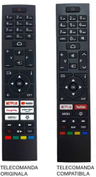 Telecomanda compatibila TV Vestel Toshiba Horizon RC45157 IR 1423 427-1 