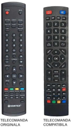 Telecomanda compatibila TV Vortex VLED-32T1D cod ER 1124 MFY 1114 27-1 
