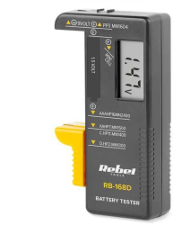 Tester cu afisaj digital pentru baterii 9V Buton AAA AA C D REBEL 