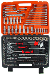 Trusa Profesionala Set 150 Piese ABY PRODUCTS Tubulare Imbus Chei fixe Chei cu Clichet 