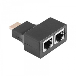 Adaptor Extender HDMI - 2x RJ45 mama 